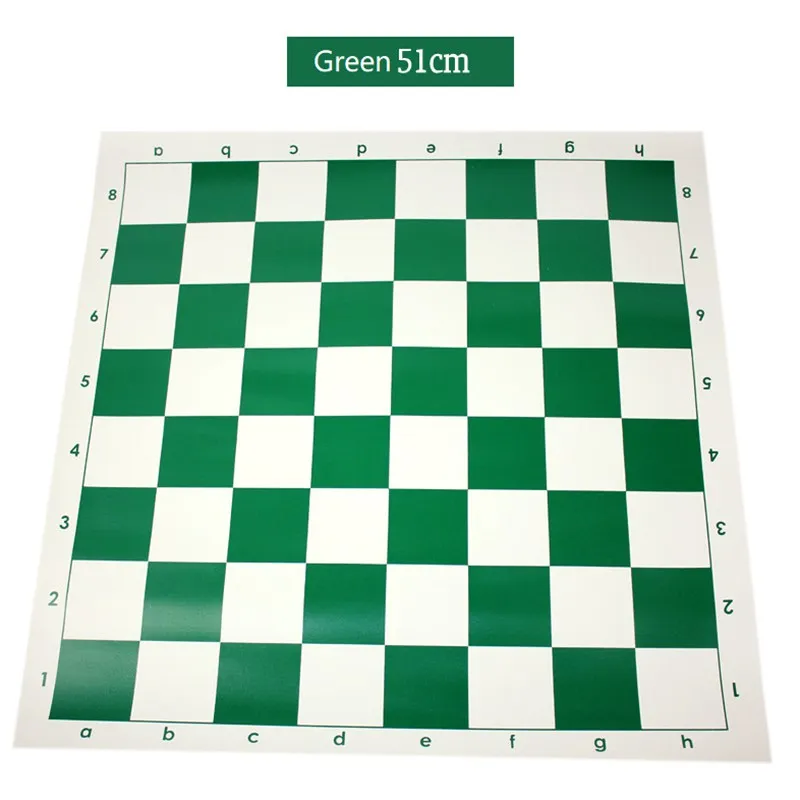 

Green 51cm Vinyl Tournament Chess Board for Children's Educational Games Magnetic Board for Chess