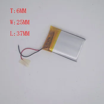 

3.7V polymer lithium battery 602540/602537 Bluetooth speaker driving recorder 600 mA