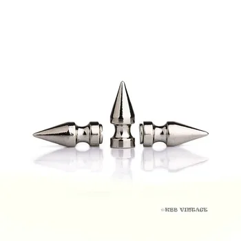 

Wholesale ! 200pc Screwback Spikes Metal Punk Spikes Rock Large 1'' silver