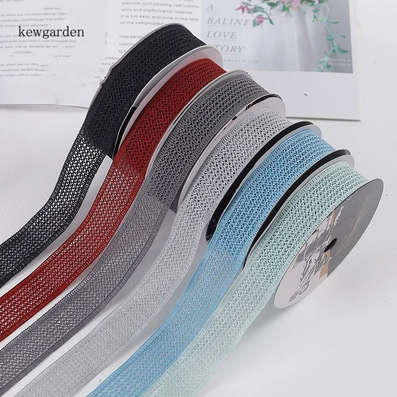 

Kewgarden Wholesale Hollow Ribbons 28mm Handmade Tape DIY Hair Bowknot Satin Ribbon Packing Riband Webbing 20 Yards / lot