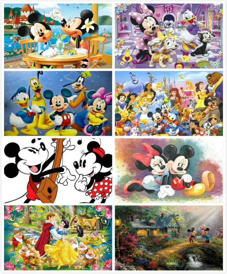 

5d diy diamond painting stitch kits Minnie full diamond embroidery Disney icons rhinestone picture resin drill mosaic Mickey