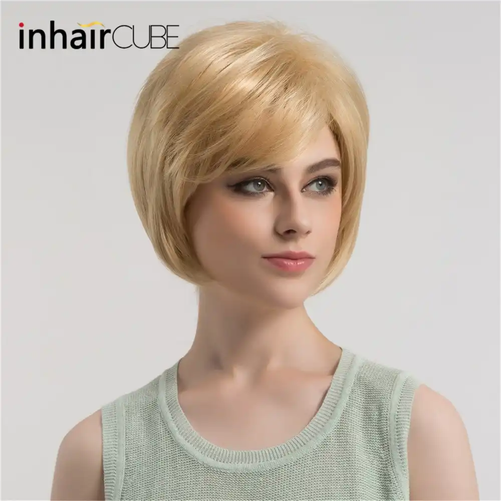 Esin Cute Short Hair Wig With Natural Bangs Pixie Cut 613