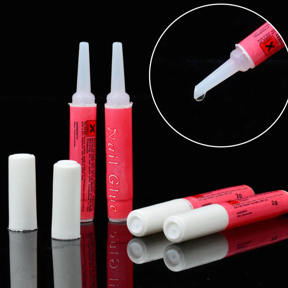 

10pcs/set Hot Sale nail glue Nail Art Stamper Gel Tips DIY Stamping Drawing Image Template Stickers Nail Mini Glue