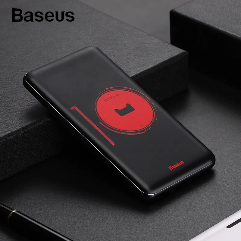 

Baseus 10000mAh Quick Charge Power Bank PD Fast Charging Power Bank for iPhone X XR Xs 8 7 Type C USB Charger for Samsung Xiaomi