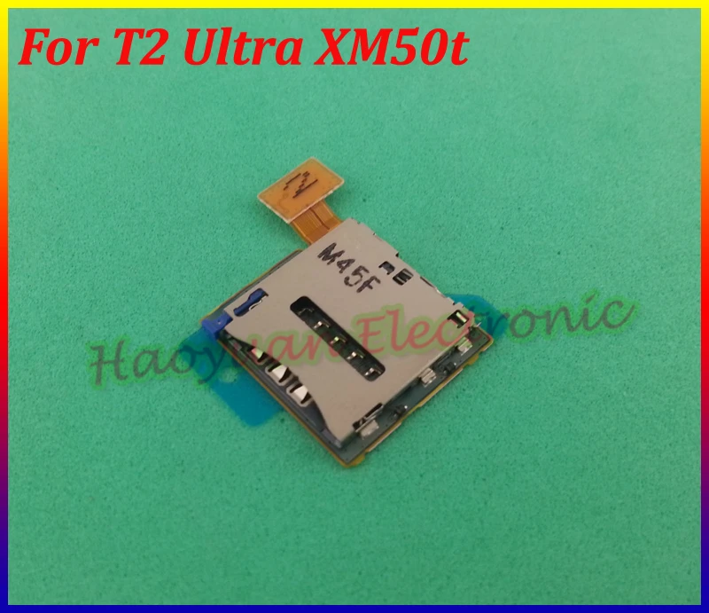HAOYUAN. P. W держатель лотка для одной sim-карты слот гибкий кабель корпус чехол Замена для sony Xperia T2 Ultra XM50t