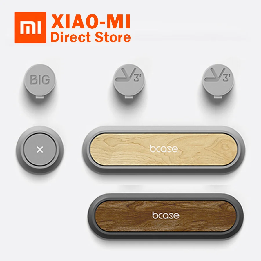 

New Original XiaoMi TUP2 Magnetic Absorption Cable Clip Practical Magnetic Base Wood Texture High Compatibility For Smart Home