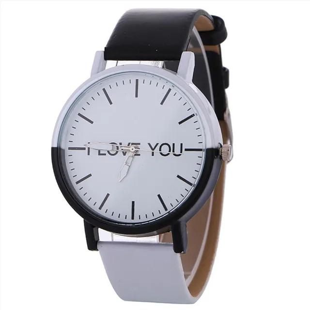 Fashion I LOVE YOU Letters Printed Men Women Watches Quartz Analog Leather Band Fashion I LOVE YOU Letters Printed Men Women Watches Quartz Analog Leather Band