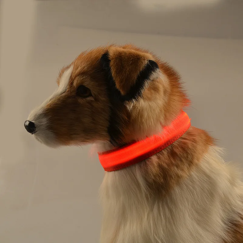 Bright Pet Dog Collar High Quality LED Light Accessories USB Charging