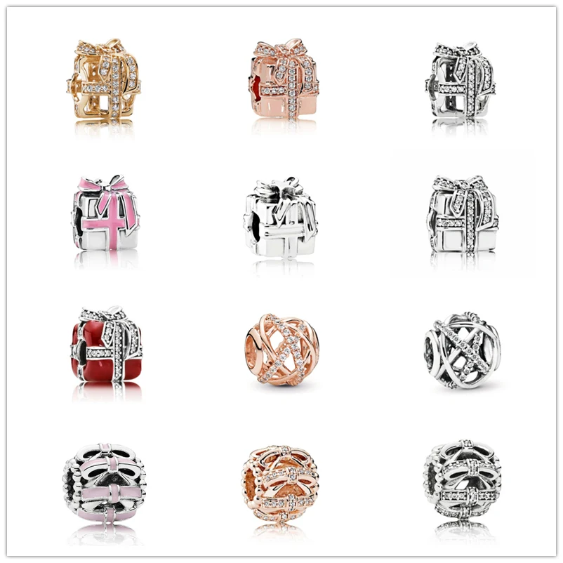 

SHINETUNG 1:1 S925 Sterling Silver Sweet Lovely Mysterious Fashion Charms Fit DIY Necklace Bracelet Original Ladies Jewelry