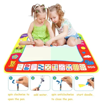 

Kids Drawing Toys 1pc Mat With 2Pcs Magic Pens Educational Toys for Children Drawing Coloring Mat 80*60cm