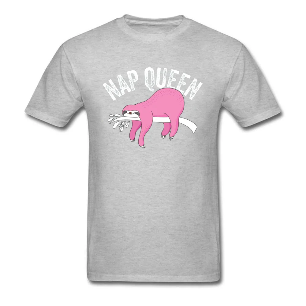 Nap Queen 16607 Prevalent Custom Tops Shirt Round Collar Father Day Pure Cotton Short Sleeve T Shirts for Men Design Tees Nap Queen 16607 grey