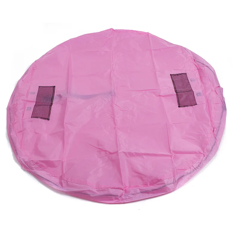 Детская Портативная сумка для быстрого хранения игрушек для малышей, коврики для игр, ковер, большая емкость, сумки для мальчиков и девочек, коробки для игр на открытом воздухе - Цвет: 100cm Pink