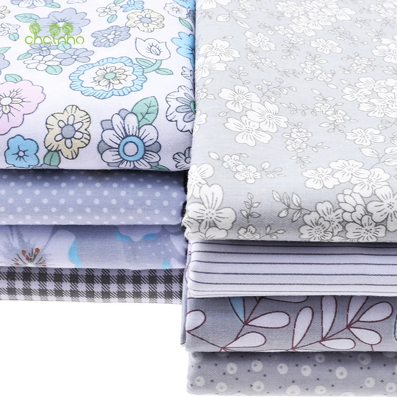 

New Printed Twill Cotton Fabric Patchwork Floral Tissue Cloth Of Handmade DIY Quilting Sewing Textile Material Half Meter CC126
