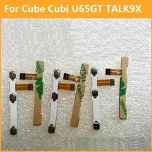 Premium switch on off Power Volume button Flex cable For Cube Cubi U65GT TALK 9X conductive flex with sticker replacement parts