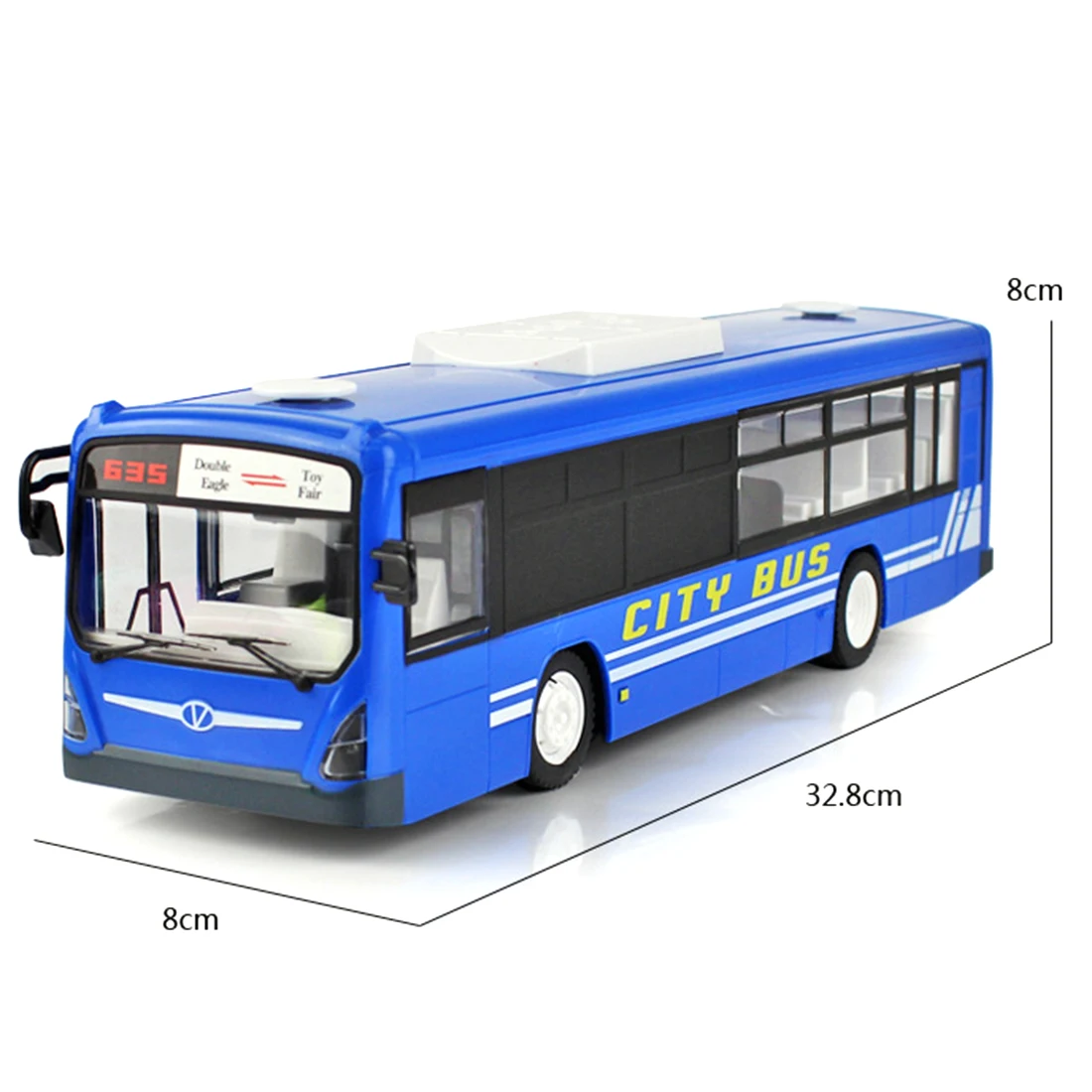 2,4G RC автомобиль автобус город экспресс модель RC игрушечный автомобиль с реалистичным светильник и звук-пульт дистанционного управления автобус игрушки подарок на день рождения красный