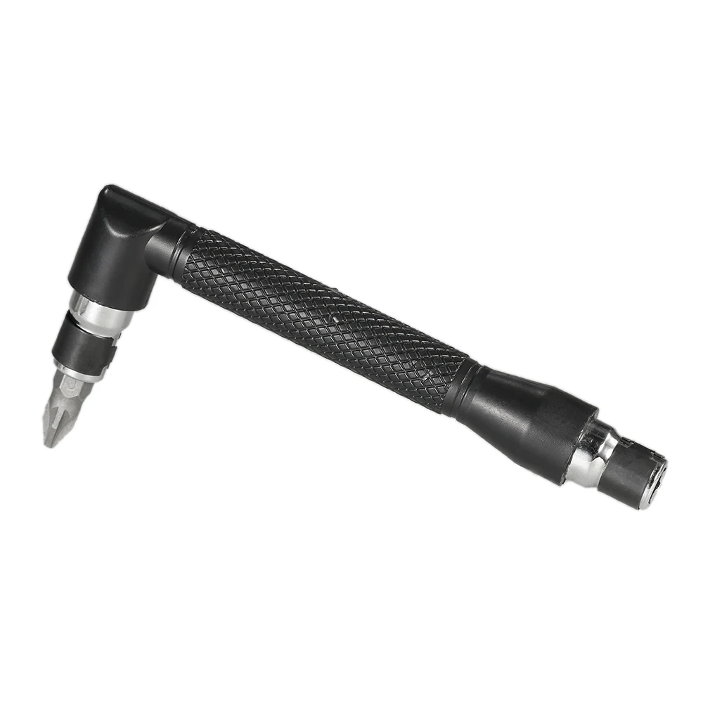 

L-shaped Angle Head Socket Wrench 1/4 Inch Screwdriver Bits Holder Double-head Screwdriver