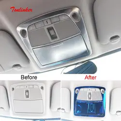 Tonlinker интерьерные автомобильные Передние наклейки для Nissan SYLPHY 2012-19 автостайлинг 2 шт. наклейки из нержавеющей стали