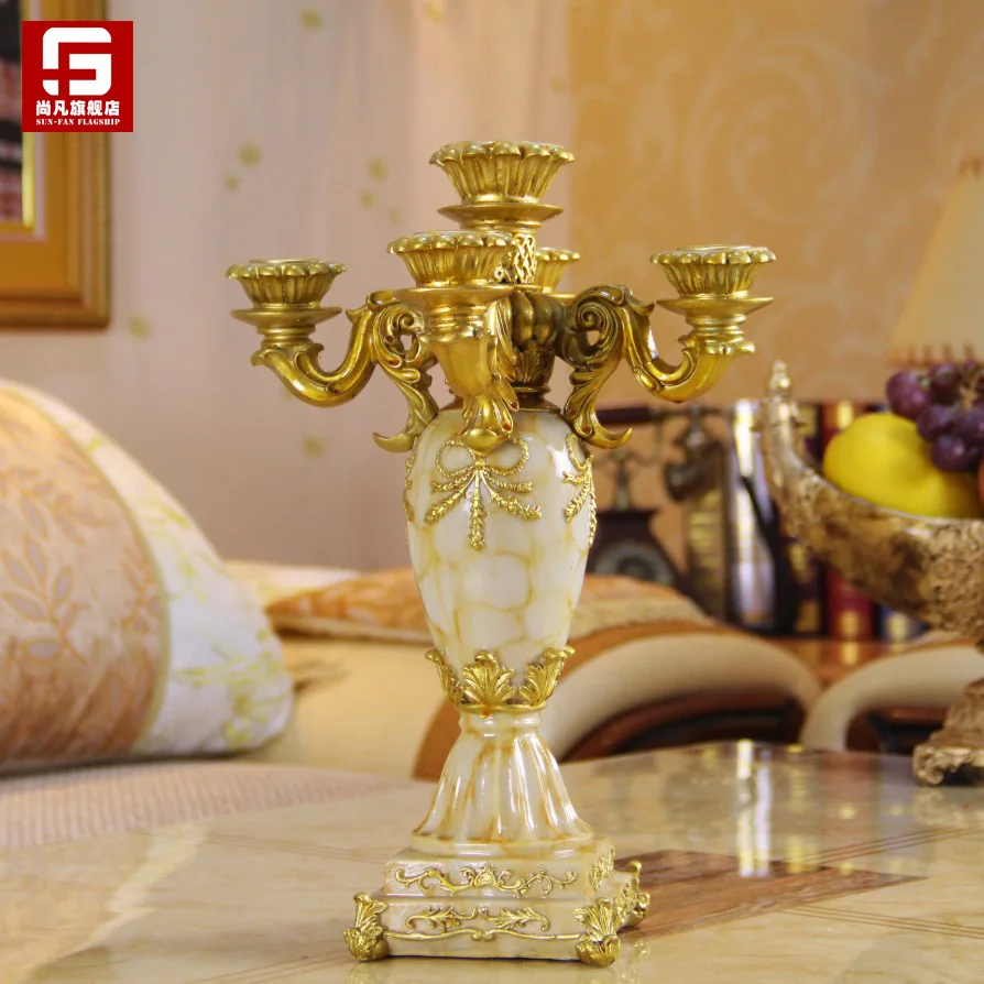 Fashion Home Dining Table Candle Vintage Decoration American Mousse | Дом и сад