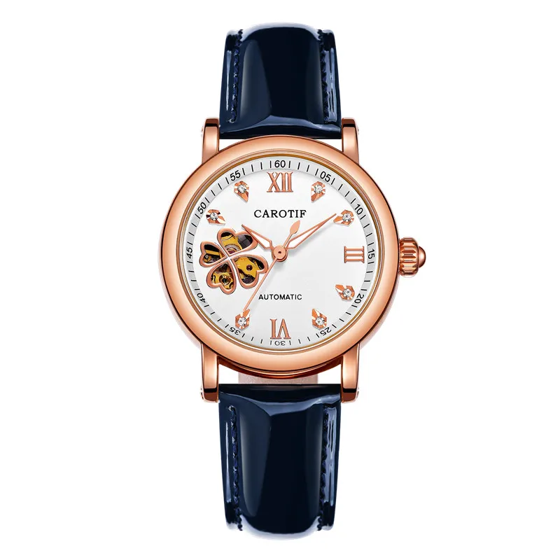 Новые стильные автоматические механические Женские часы Montre повседневные