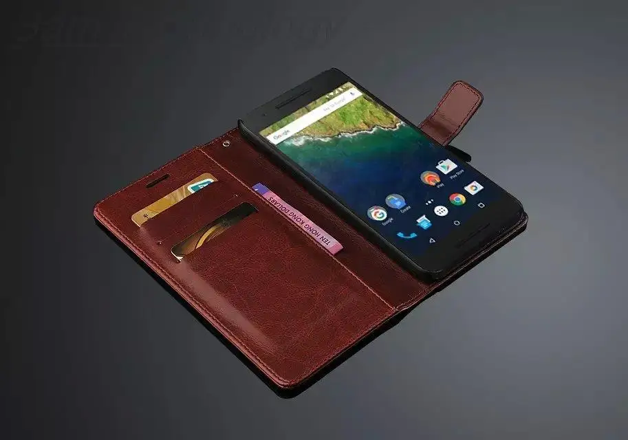 Fundas Nexus 6P держатель для карт чехол для huawei Google Nexus 6P кожаный чехол для телефона ультратонкий кошелек флип-чехол