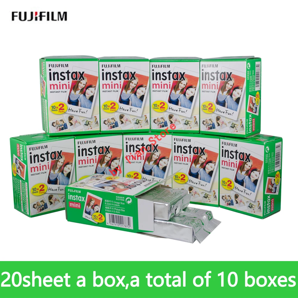 Пленка Fujifilm Fuji instax mini 9 200 листов фотостудия instsnt для 8 7s 25 50s 90 фотобумага