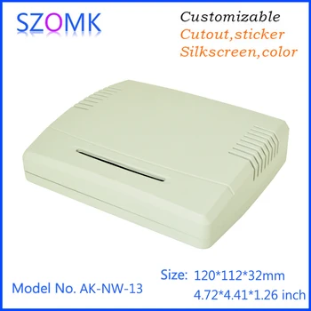 

10 pcs, 120*100*28mm szomk network plastic enclosure for electronics device box wall mounting plastic control enclosure box