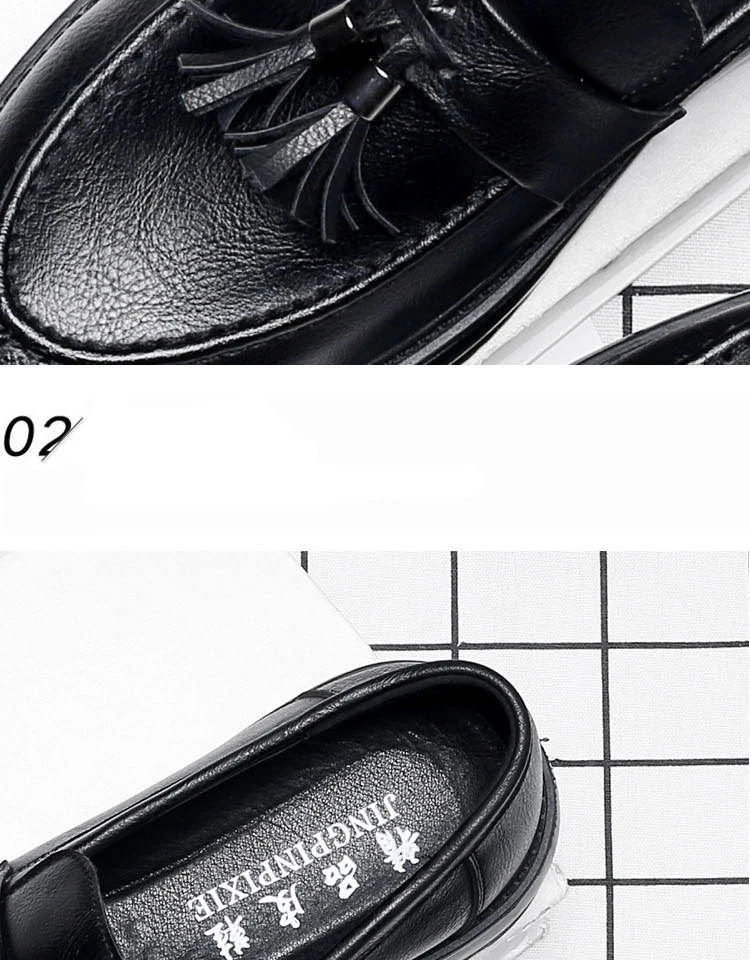 M-anxiu/Новинка; модные кожаные туфли с бахромой; мужские официальные модельные лоферы; слипоны на плоской подошве; обувь для езды на велосипеде; Новинка года
