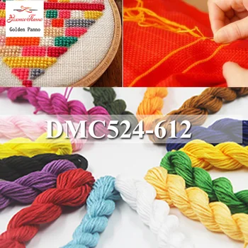 

Golden Panno DIY DMC 524-612 Embroidery Floss Embroidery Threads 10PCS/lot 1.2M Cross-stitch kit Cross stitch Floss Kits 11.12
