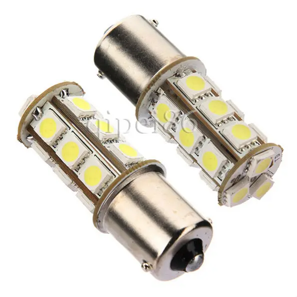 

2 x 18 SMD 1156 BA15S P21W Reverse Turn Signal Brake Parking Day Running 5050 LED light Bulb 12V-14V