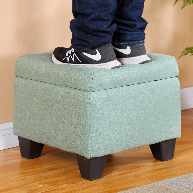 Wooden Chair Storage Box Storage Stool Bench Removable Lid Breathable Fabric Chairs Sofa Foot Stool Home Furniture Space Saving Wooden Chair Storage Box Storage Stool Bench Removable Lid Breathable Fabric Chairs Sofa Foot Stool Home Furniture Space Saving