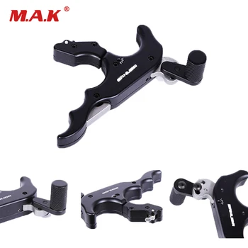 

Compound Bow Release 360 Degrees Rotate Self-contained Safety Device Grip Release for Archery Hunting Shooting