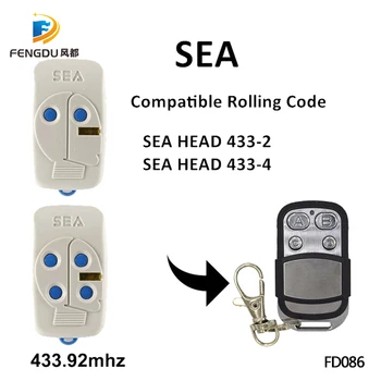 

5PCS SEA HEAD 433-2 433-4 garage door opener 433mhz rolling code gate control transmitter remote control with free shipping