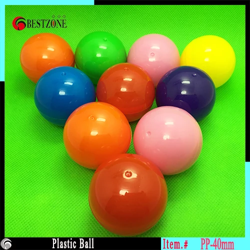 100pcs/ lot Colorful Eco friendly Funny Soft 40mm empty Plastic Ball a