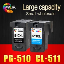 2 Шт. PG510 CL511 Чернильный Картридж для Canon PG 510 CL 511 для Pixma MP240 MP250 MP260 MP270 MP280 MP480 MP490 IP2700 принтеры