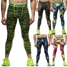 18 Мужские компрессионные брюки Jogger занятия фитнесом компресионная одежда в обтяжку для бодибилдинга длинные брюки
