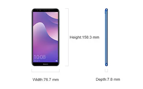 Мобильный телефон huawei Y7 Prime с глобальной прошивкой, 5,99 дюймов, Восьмиядерный процессор Snapdragon 430, Android 8,0, функция распознавания отпечатков пальцев