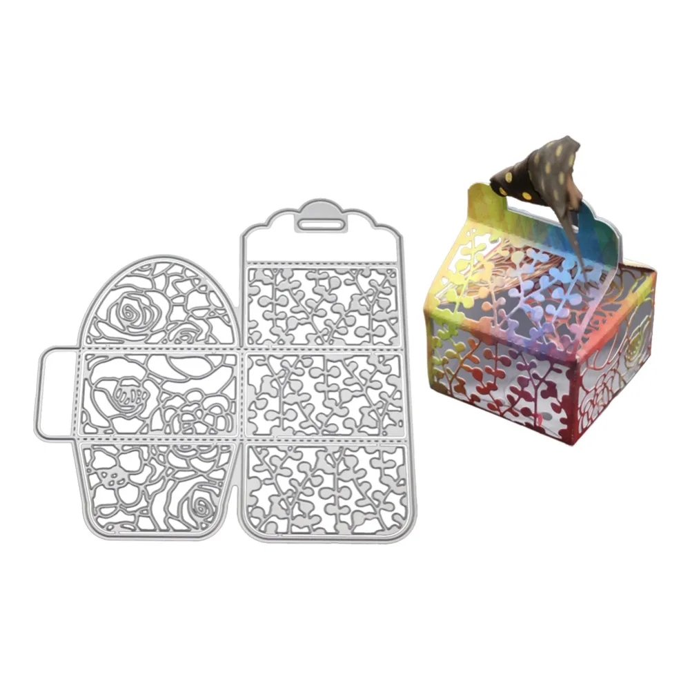 

Arrival Three-dimensional Box Metal Cutting Dies Stencils for DIY Wykrojniki Scrapbooking Stamps and Dies Embossing New 2019