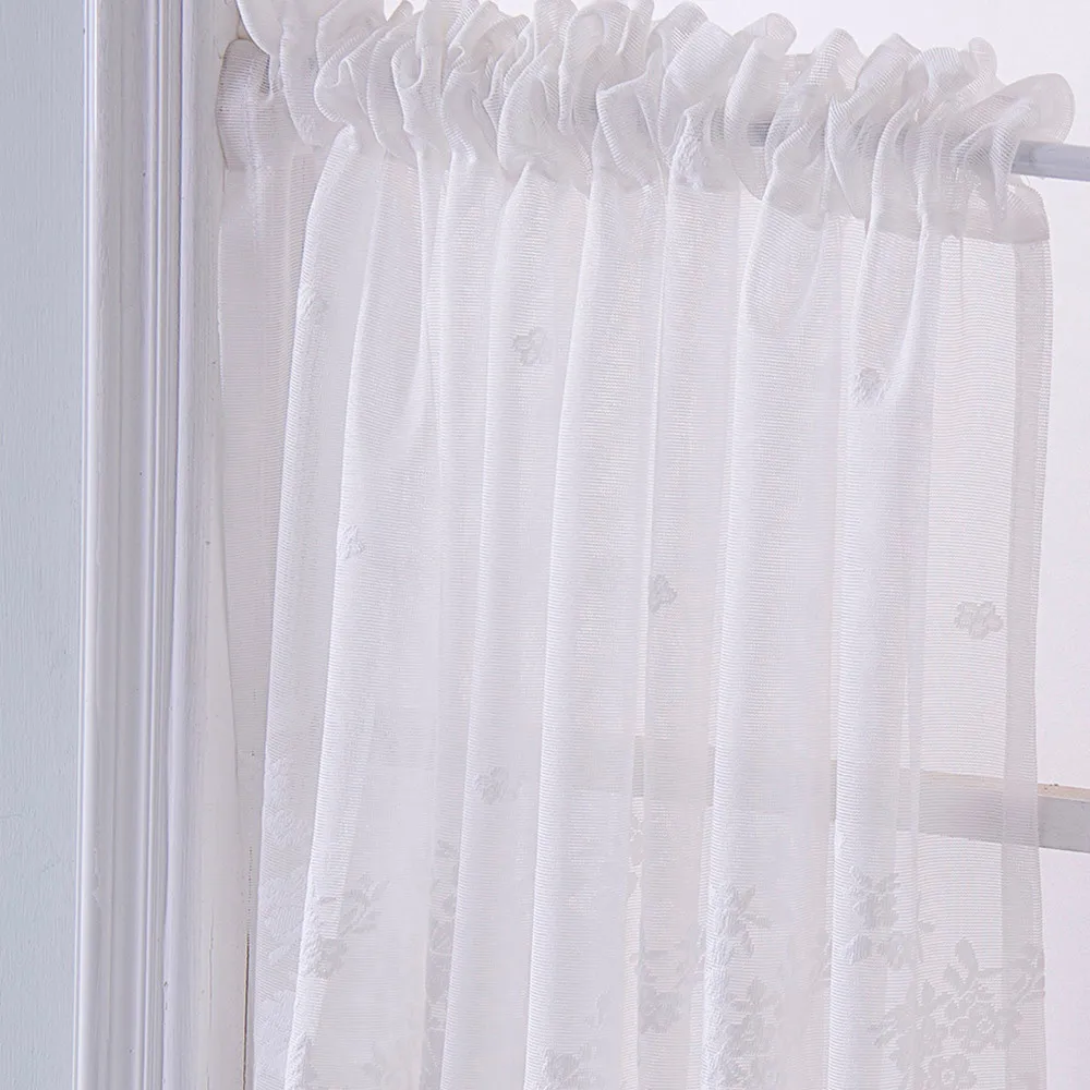 

Waffle Woven Home Decoration Accessories Textured Valance for Bathroom Water Repellent Window Covering de corao para casa #F