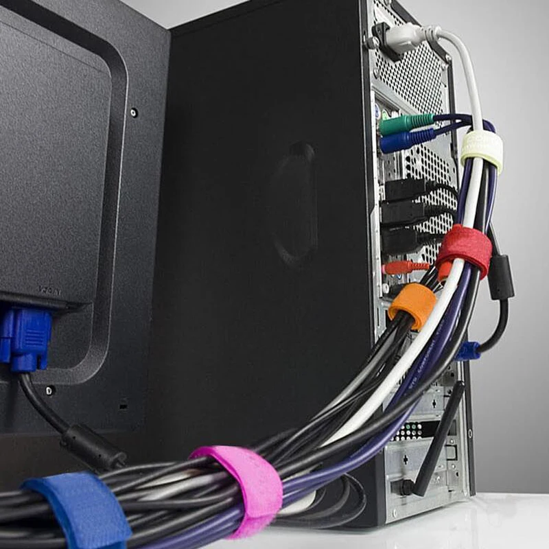 

10pcs/lot Nylon Storage Rack Cable Ties Power Wire Strap Management Marker Straps Wiring Harness Computer Line Cable Tie Belt