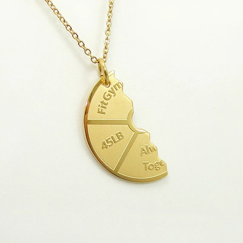 Couple Dumbbell Plate Pendant 3