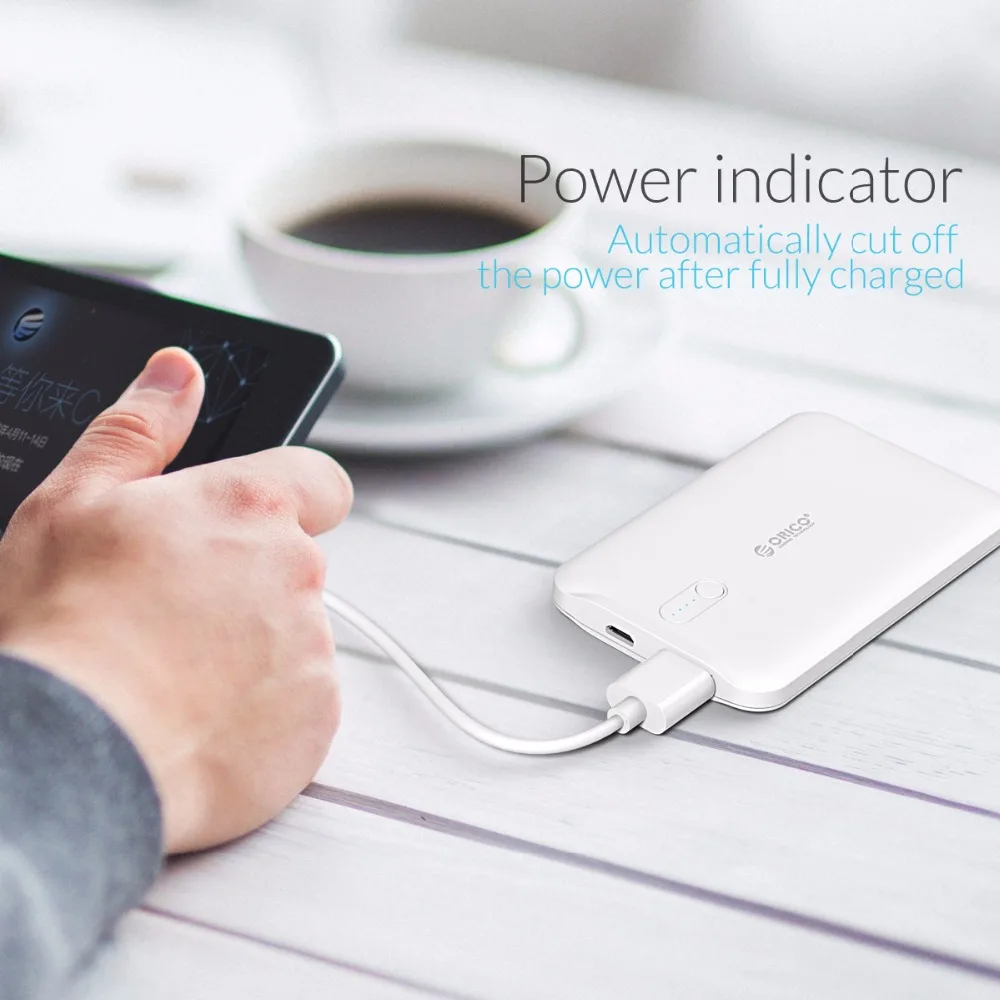 ORICO 2500mah Power Bank External Battery Charger Smart Power Bank Charge for Samsung Xiaomi Huawei