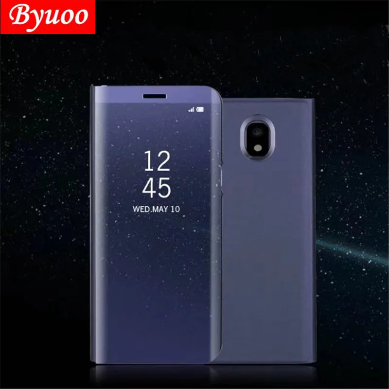 Чехол для телефона Samsung j5 j7 pro 2017 SM J730FM роскошный зеркальный флип чехол с