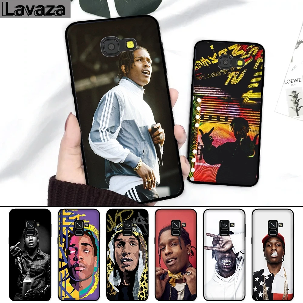 

Lavaza ASAP Rocky Rapper Painted Coque Silicone Case for Samsung A3 A5 2016 2017 A6 Plus A7 A8 A9 J6 2018