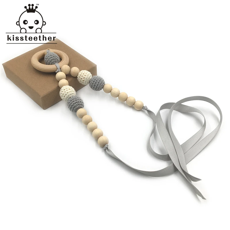 10 шт. детский Прорезыватель для зубов из натурального дерева|baby teether|baby wooden