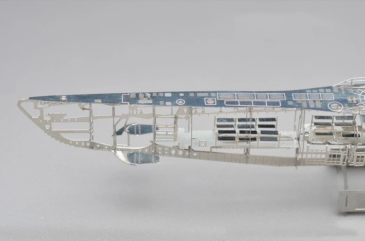 3D металлический каркас модель сборки 1/350 масштаб U-BOAT Тип VIIC