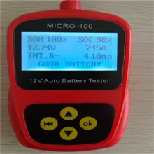 LANCOL MICRO-100 Автомобильный цифровой батарея тестер авто Стайлинг Инструмент для диагностики батарей Automotivo батарея цифра со светодиодный подсветкой дисплей