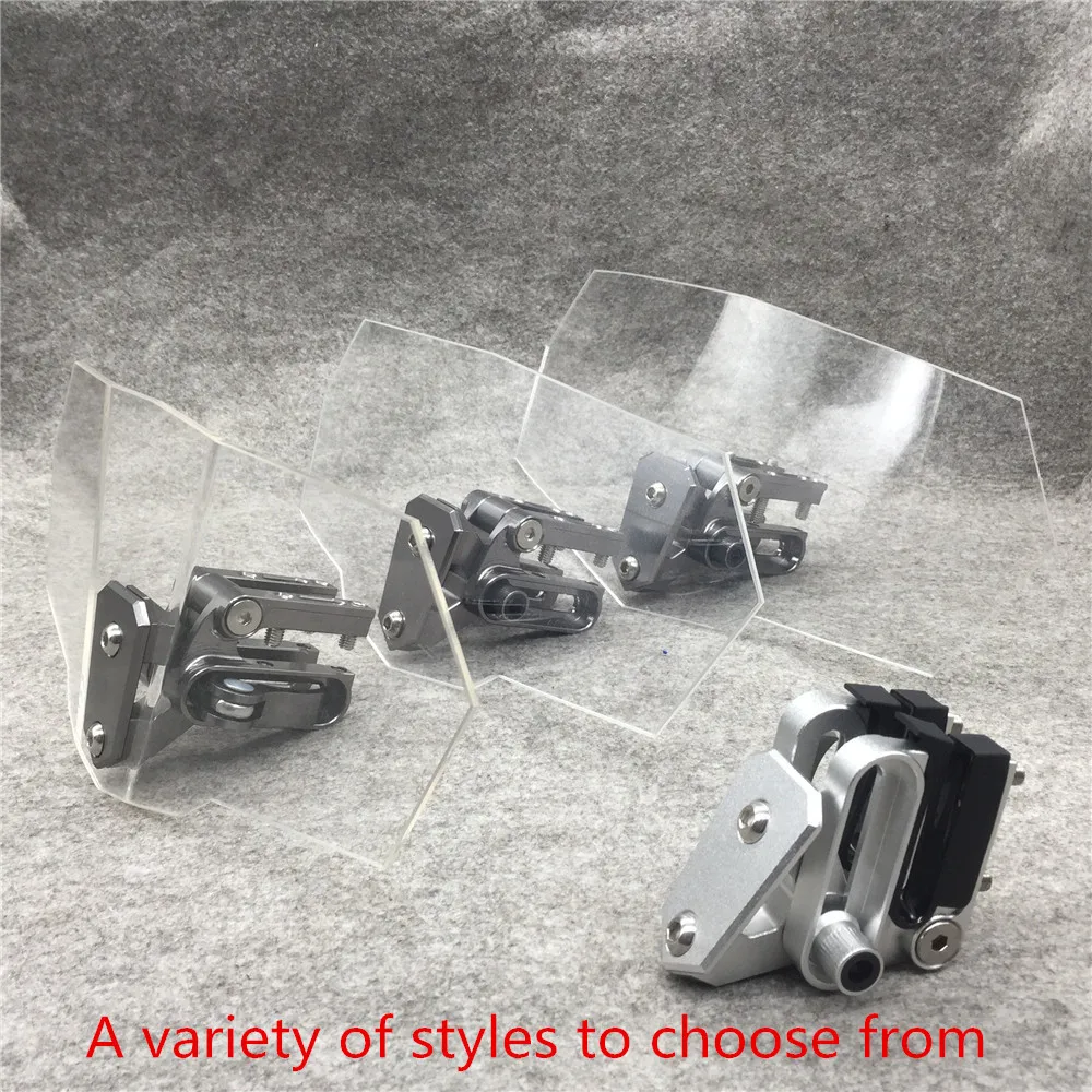 Motocicleta para Kawasaki Modificado Moto Windshield Ventosa Ajustável Universal Brisa da Bmw Ducati Honda Ktm 2 Defletores de vento e parabrisas
