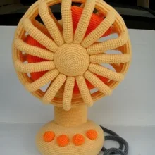 Juguetes de ganchillo fan toy vintage fan número de modelo w15790