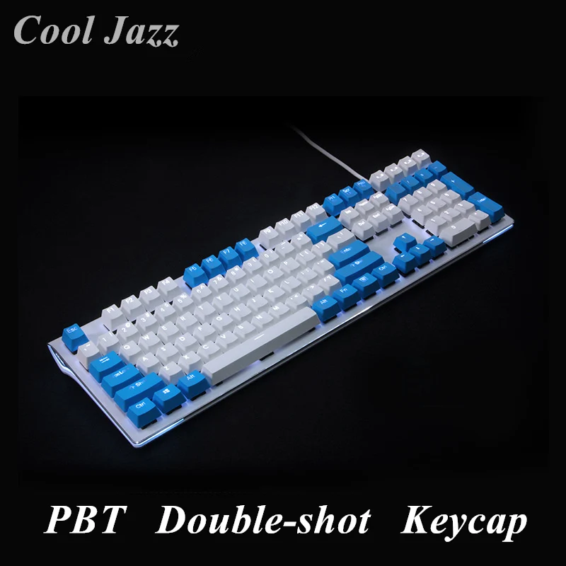 Клавиатура с двойной подсветкой PBT 108 клавиш для Razer Corsair K65 K70 Logitech G710 Механическая