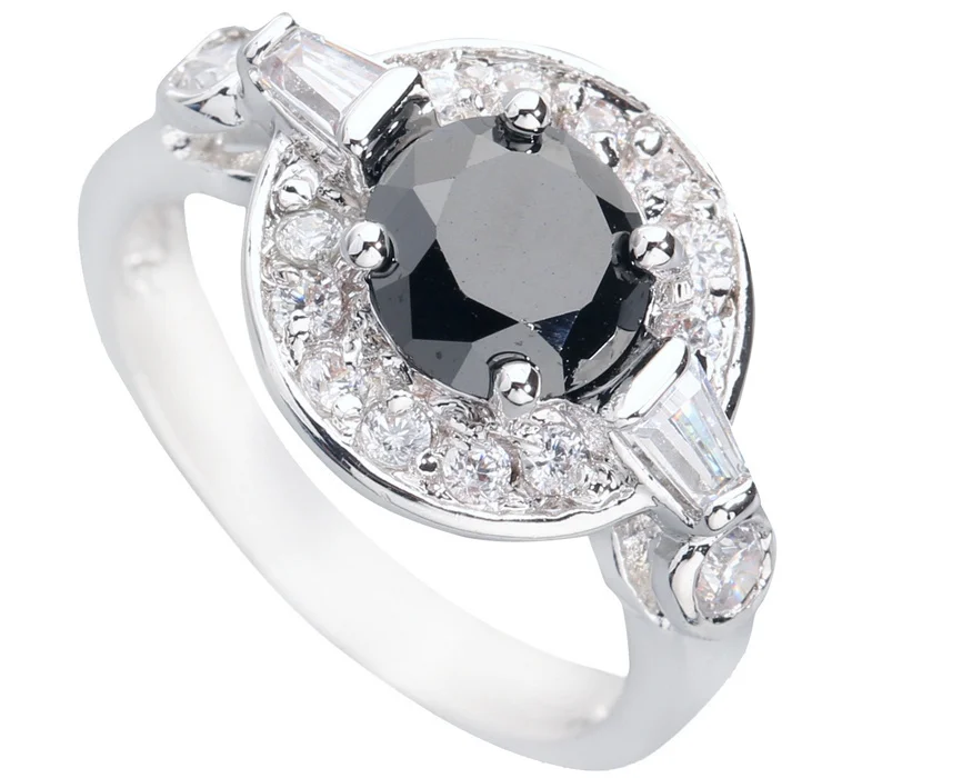 Black stone dress rings for women pictures